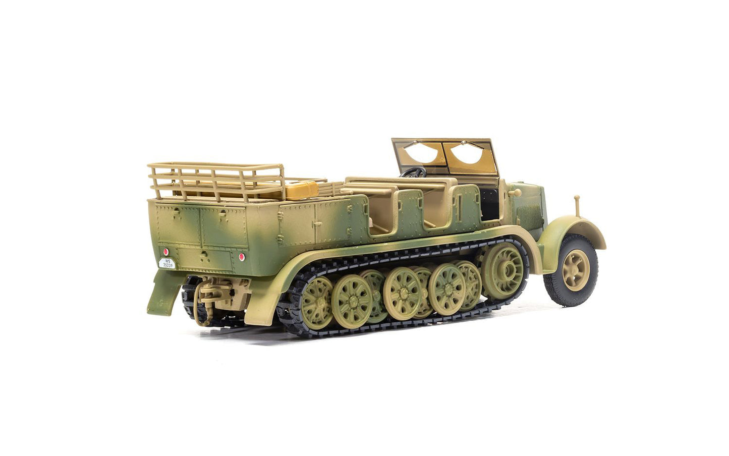 Krauss-Maffei Sd.Kfz.7 Medium Towing Half-Track AFV "Luftwaffe FlaK Gun Artillery Tractor Tunisia" (1943) German Army "Military Legends" Series 1/50 Diecast Model by Corgi-DiecastModeler.com