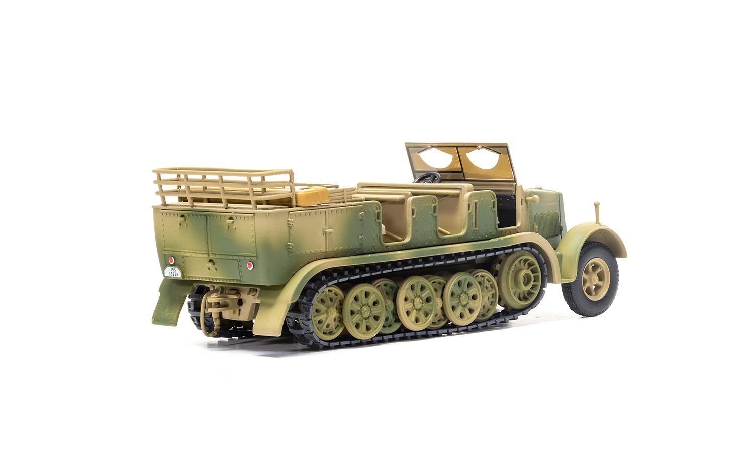 Krauss-Maffei Sd.Kfz.7 Medium Towing Half-Track AFV "Luftwaffe FlaK Gun Artillery Tractor Tunisia" (1943) German Army "Military Legends" Series 1/50 Diecast Model by Corgi-DiecastModeler.com