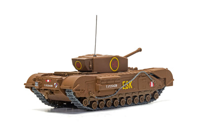 Churchill Mk.III Tank "ESK Squadron HQ C Squadron 3rd Battalion Scots Guards 6th Guards Armoured Brigade" (1943) British Royal Army "Military Legends" Series 1/50 Diecast Model by Corgi-DiecastModeler.com
