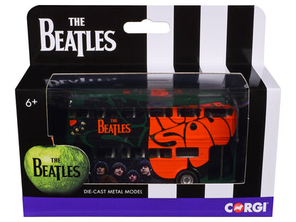 The Beatles London Double Decker Bus "Rubber Soul" Green Diecast Model Car by Corgi