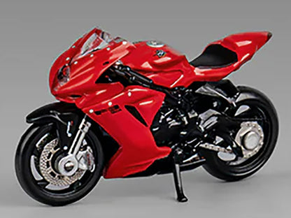 2022 MV Agusta F3 Rosso Motorcycle Red with Figure 1/64 Diecast Model by CM Model