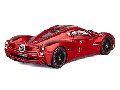 Pagani Utopia Red Metallic with Red Carbon Top 1/64 Diecast Model Car by CM Model