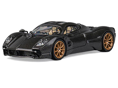 Pagani Utopia Full Carbon with Gold Wheels 1/64 Diecast Model Car by CM Model