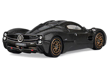 Pagani Utopia Full Carbon with Gold Wheels 1/64 Diecast Model Car by CM Model