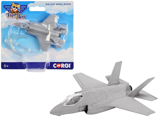 Lockheed Martin F-35 Lightning Fighter Aircraft "Flying Aces" Series Diecast Model by Corgi-DiecastModeler.com