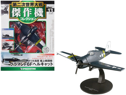 Grumman F6F Hellcat Fighter Aircraft "United States Navy" 1/72 Diecast Model by DeAgostini-DiecastModeler.com