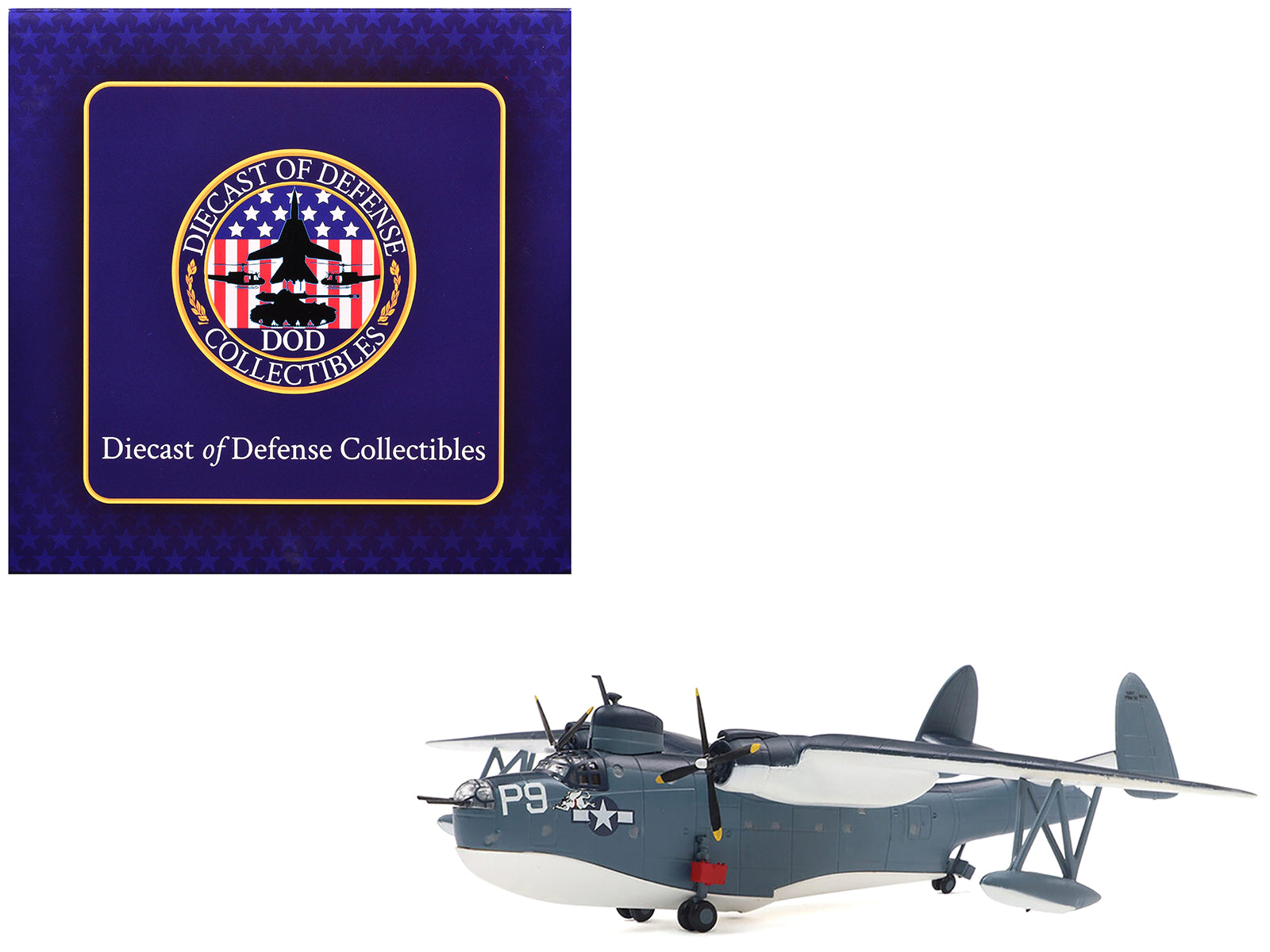 Martin PBM-3D Mariner Aircraft "United States Navy" 1/144 Diecast Model by Diecast of Defense-DiecastModeler.com