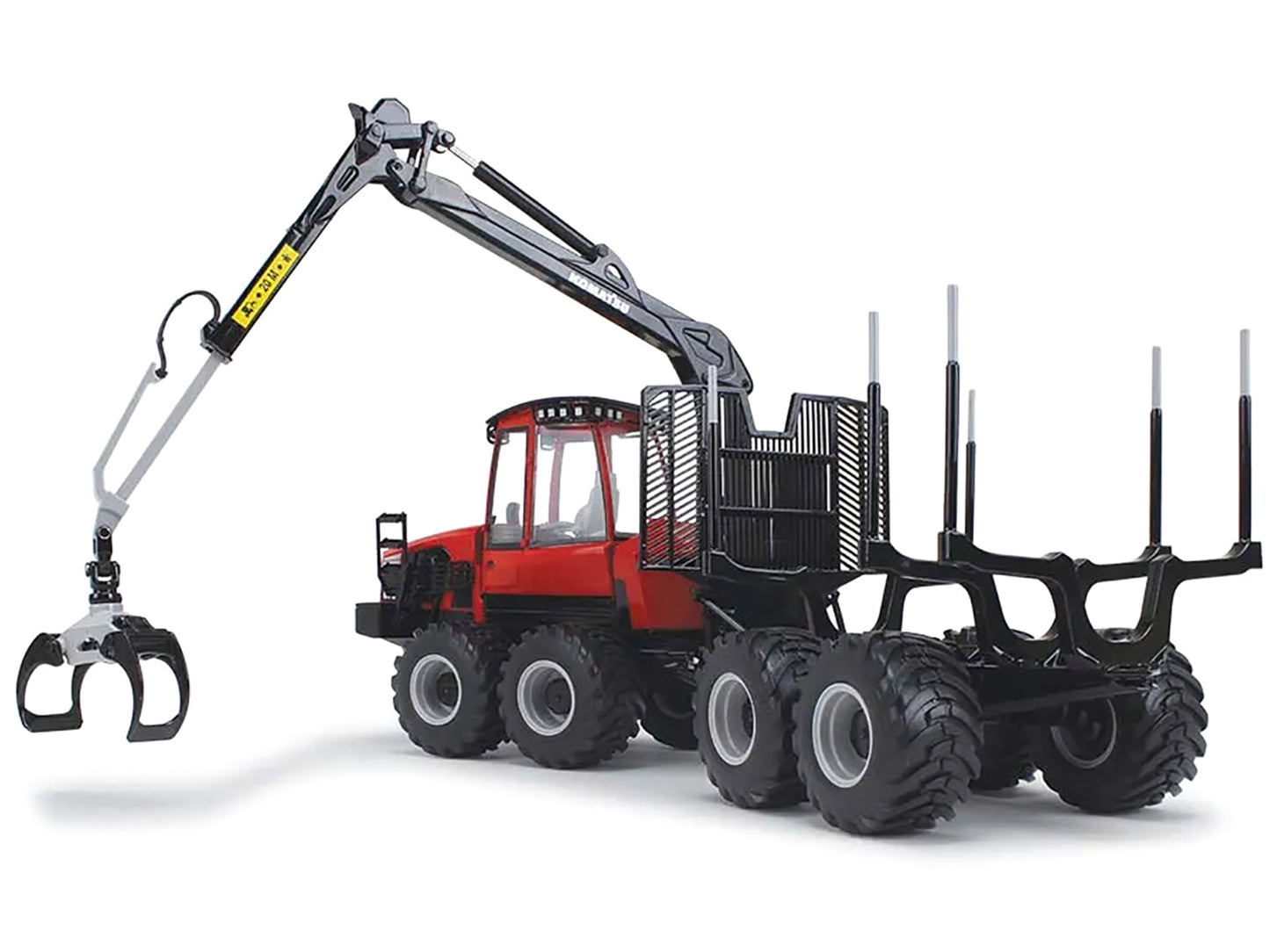 Komatsu 875.1 Forwarder Red and Black 1/32 Diecast Model by First Gear-DiecastModeler.com