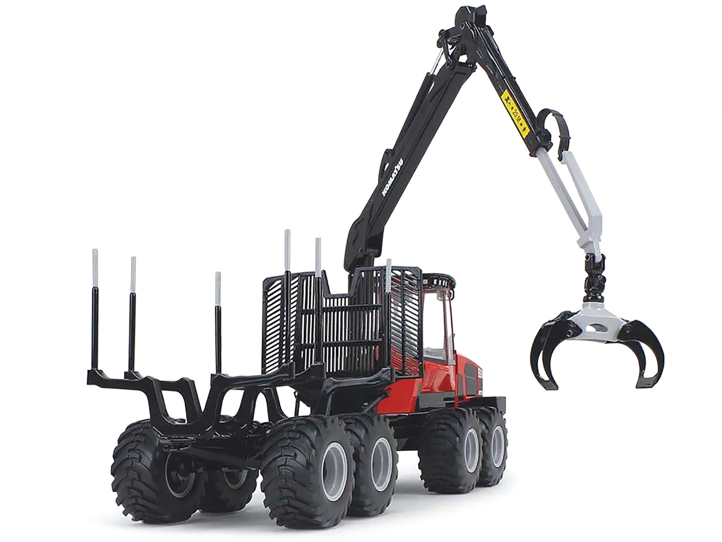 Komatsu 875.1 Forwarder Red and Black 1/32 Diecast Model by First Gear-DiecastModeler.com