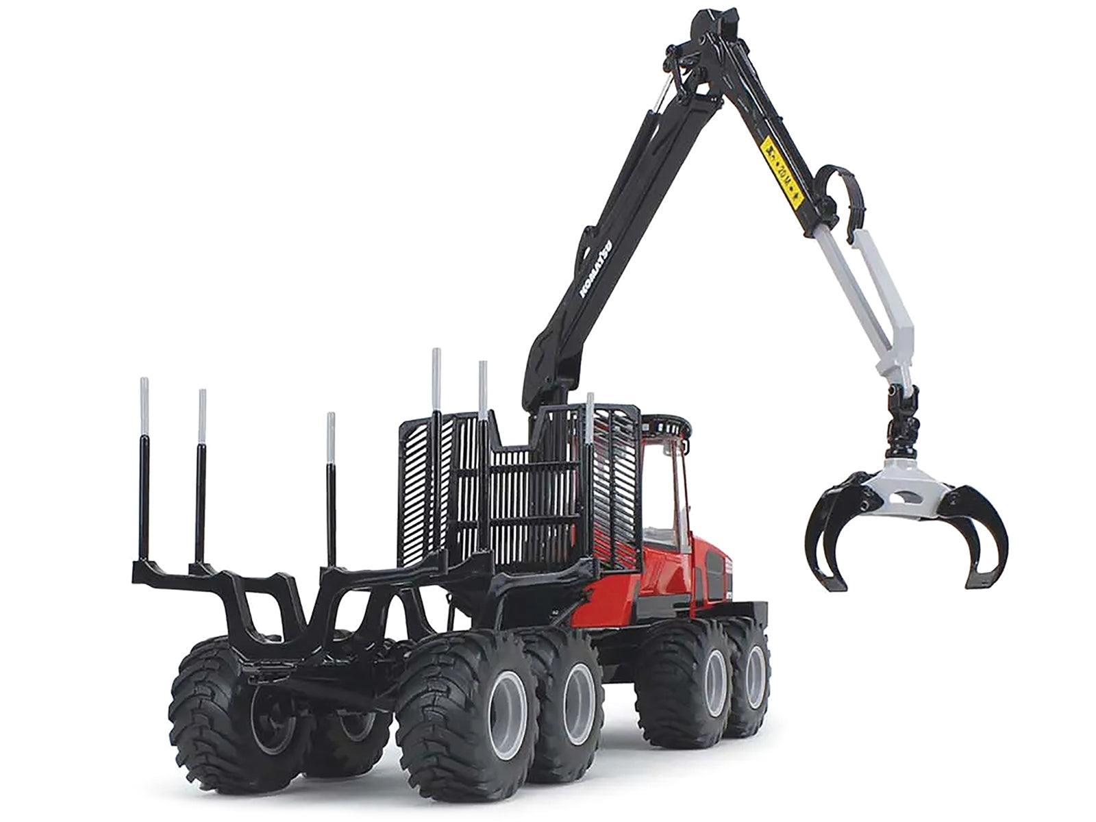 Komatsu 875.1 Forwarder Red and Black 1/32 Diecast Model by First Gear-DiecastModeler.com
