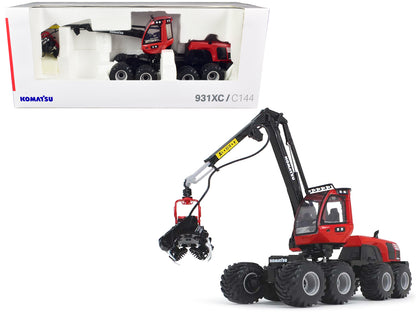 Komatsu 931XC.3 Harvester Red and Black 1/32 Diecast Model by First Gear-DiecastModeler.com
