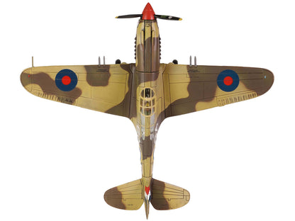 Curtiss P-40B Tomahawk MK IIB Aircraft Fighter "112 Squadron (Royal Air Force) AK402 GA-F North Africa" (October 1941) "WW2 Aircrafts Series" 1/72 Diecast Model by Forces of Valor-DiecastModeler.com