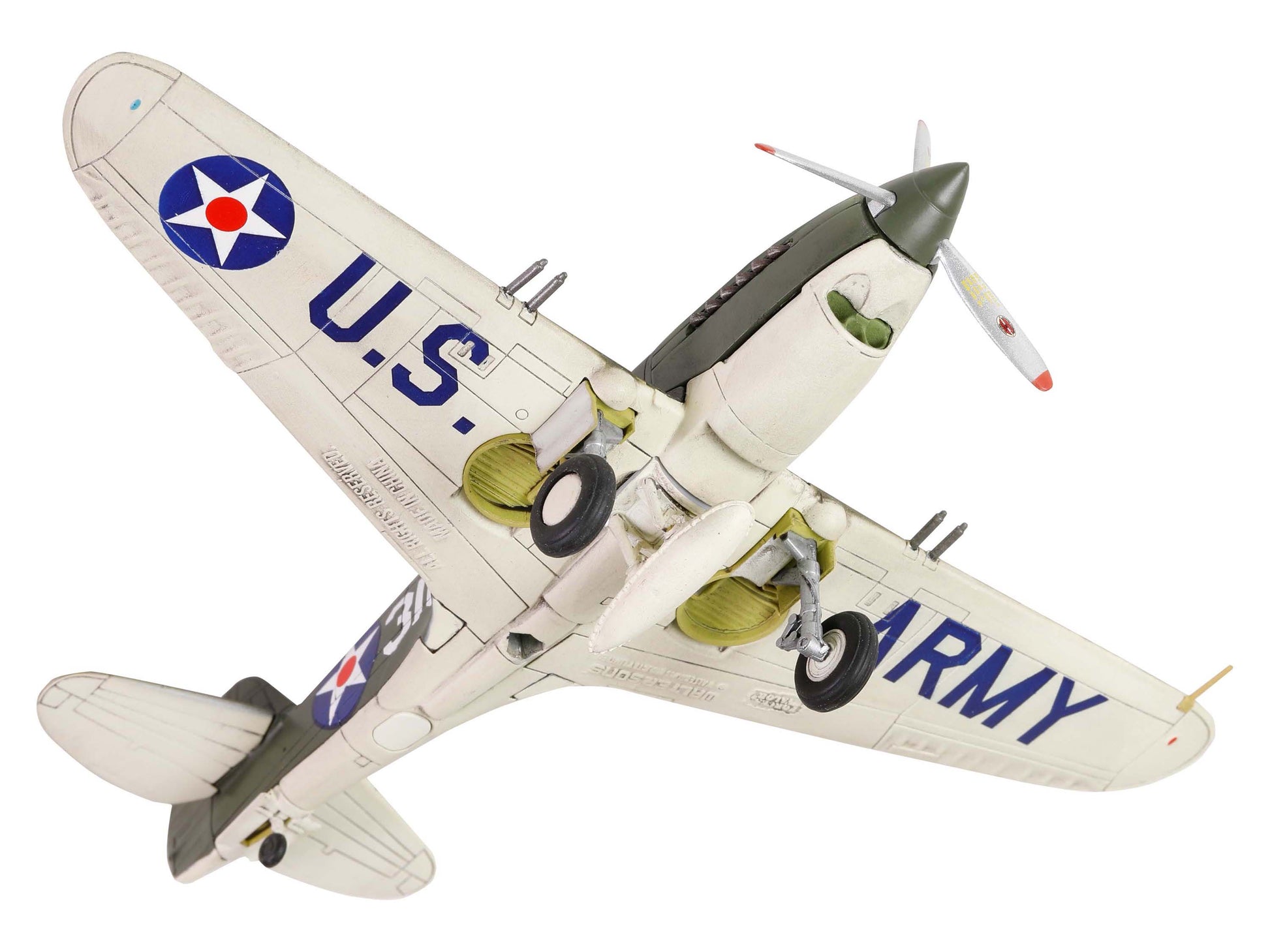 Curtiss P-40B HAWK 81A-2 (P-8127) Aircraft Fighter "47th Pursuit Squadron (15th Pursuit Group) Serial : 316/15P Hawaiian Islands Pearl Habor" (7 December 1941) "WW2 Aircrafts Series" 1/72 Diecast Model by Forces of Valor-DiecastModeler.com