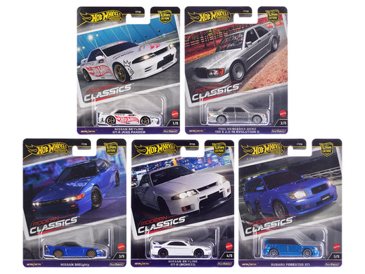 "Modern Classics" 5 piece Set "Car Culture" 2024 Series E Diecast Model Cars by Hot Wheels-DiecastModeler.com