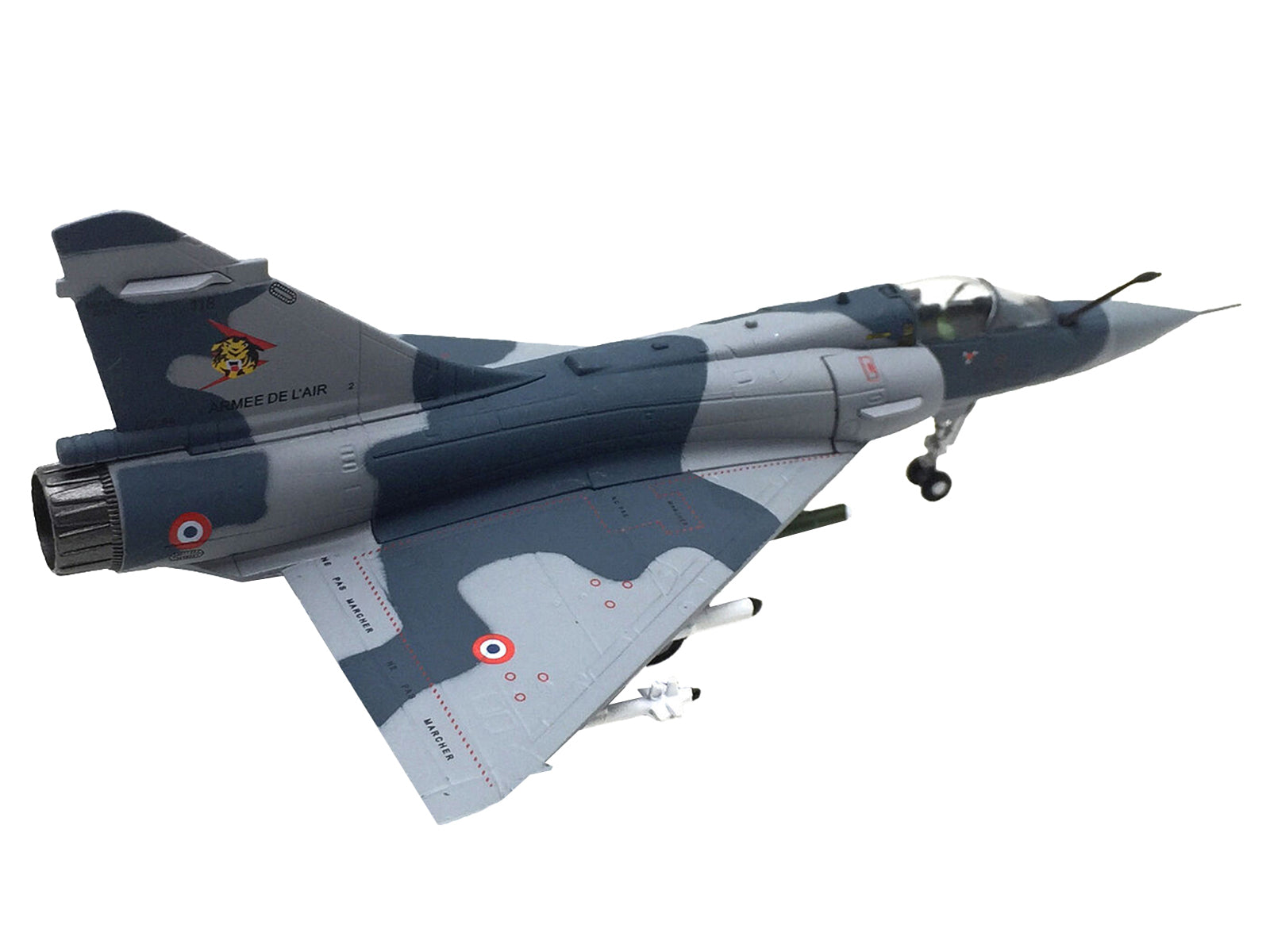Dassault Mirage 2000C Fighter Aircraft "EC 1/12 Cambresis SPA 162 Tigre NATO Tiger Meet Belgium" (2009) Armee de l'Air (French Air Force)  1/100 Diecast Model Airplane-DiecastModeler.com
