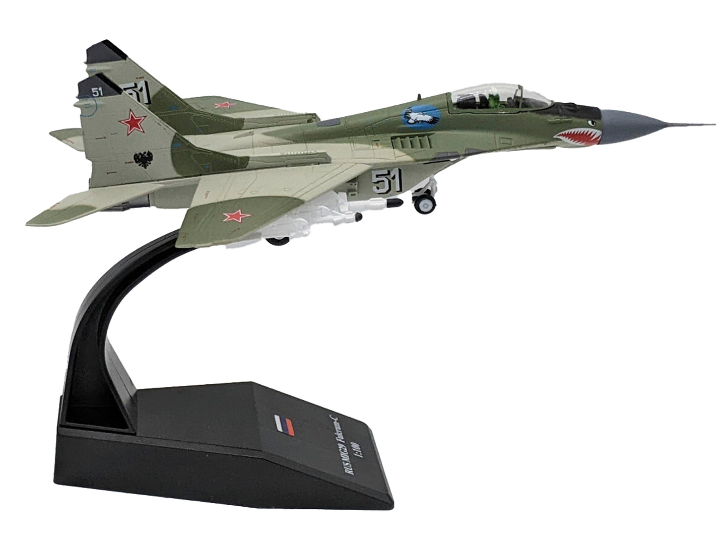 Mikoyan-Gurevich MiG-29 Fighter Aircraft "120th GvIAP Domna Airfield" (2001) Russian Air Force 1/100 Diecast Model Airplane-DiecastModeler.com