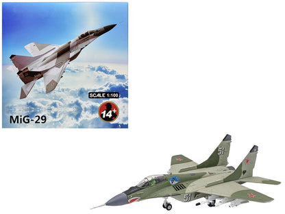 Mikoyan-Gurevich MiG-29 Fighter Aircraft "120th GvIAP Domna Airfield" (2001) Russian Air Force 1/100 Diecast Model Airplane-DiecastModeler.com