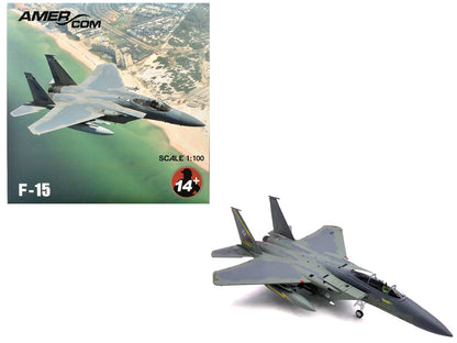 McDonnell Douglas F-15A Eagle Aircraft "Spittin Kittens 5th Fighter-Interceptor Squadron Tactical Air Command Minot AFB" (1985) United States Air Force 1/100 Diecast Model Airplane