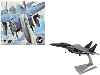 McDonnell Douglas F-15E Strike Eagle Aircraft "Lancers, 333rd Fighter Squadron 4th Fighter Wing 9th Air Force Air Combat Command Seymour Johnson Air Force Base" (2012) United States Air Force 1/100 Diecast Model Airplane