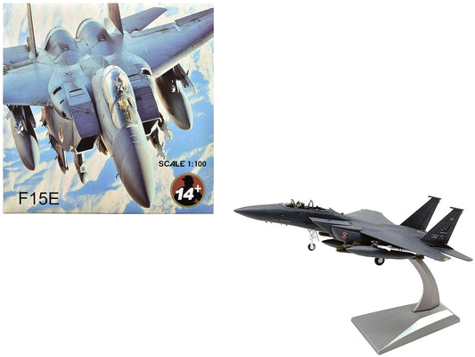 McDonnell Douglas F-15E Strike Eagle Aircraft "Lancers, 333rd Fighter Squadron 4th Fighter Wing 9th Air Force Air Combat Command Seymour Johnson Air Force Base" (2012) United States Air Force 1/100 Diecast Model Airplane