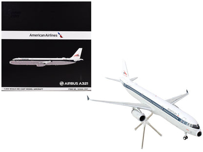 Airbus A321 Commercial Aircraft "American Airlines - Allegheny" (N579UW) White with Blue Stripes "Gemini 200" Series 1/200 Diecast Model Airplane by GeminiJets-DiecastModeler.com
