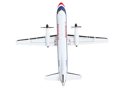 Saab 340B Commercial Aircraft "American Eagle" (N389AE) White with Red and Blue Stripes "Gemini 200" Series 1/200 Diecast Model Airplane by GeminiJets