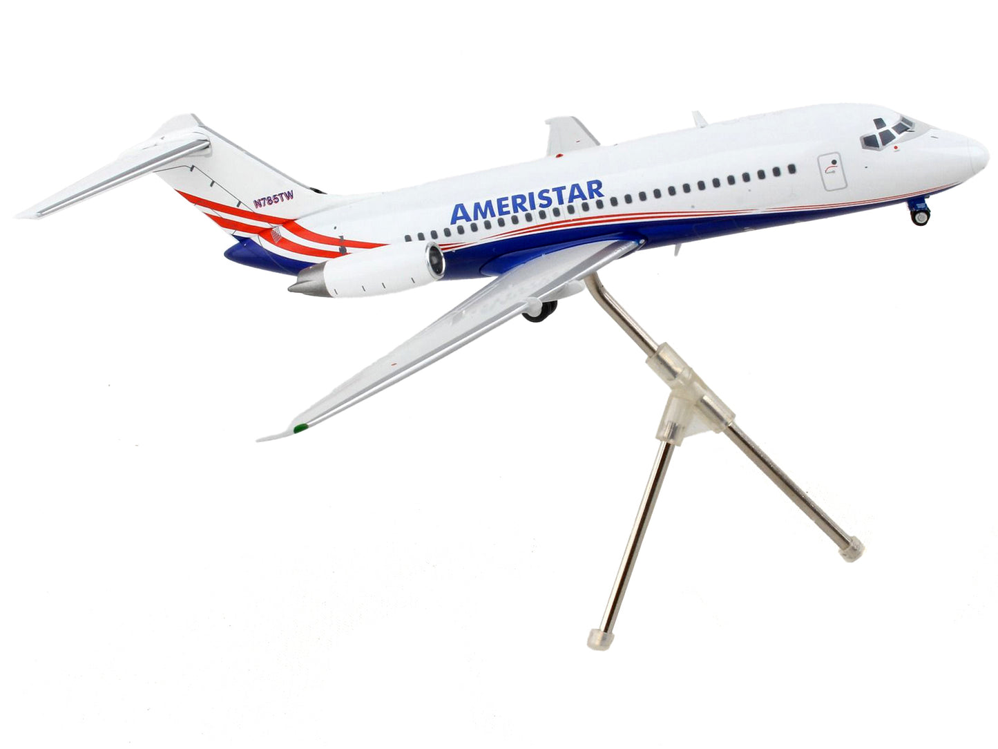 McDonnell Douglas DC-9-15F Commercial Aircraft "Ameristar Air Cargo" White with Blue and Red Stripes "Gemini 200" Series 1/200 Diecast Model Airplane by GeminiJets-DiecastModeler.com