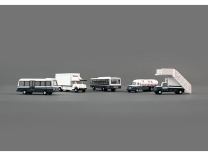 Airport Service Vehicles Set of 5 pieces "Gemini 200" Series Diecast Models by GeminiJets-DiecastModeler.com