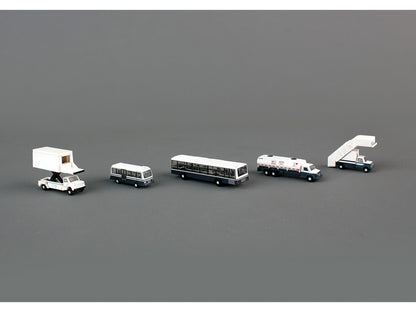 Airport Service Vehicles Set of 5 pieces "Gemini 200" Series Diecast Models by GeminiJets-DiecastModeler.com