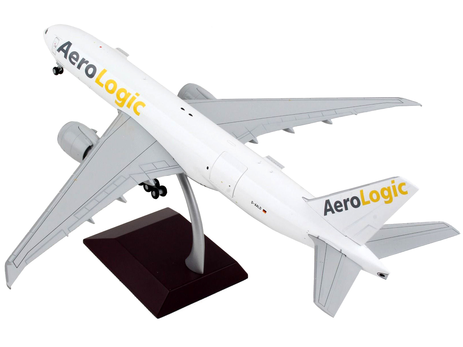 Boeing 777F Commercial Aircraft "AeroLogic" White "Gemini 200 - Interactive" Series 1/200 Diecast Model Airplane by GeminiJets-DiecastModeler.com