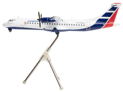 ATR 72-200 Commercial Aircraft "Cubana de Aviacion" (CU-T1548) White with Red and Blue Tail "Gemini 200" Series 1/200 Diecast Model Airplane by GeminiJets