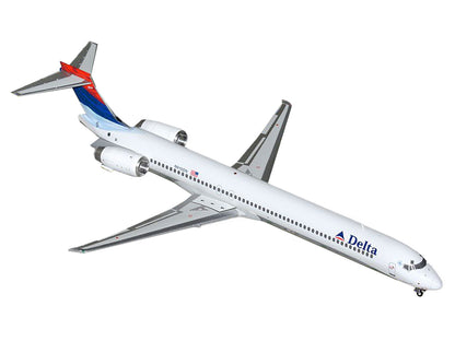 McDonnell Douglas MD-90 Commercial Aircraft "Delta Air Lines" (N910DN) White with Blue and Red Tail "Gemini 200" Series 1/200 Diecast Model Airplane by GeminiJets-DiecastModeler.com