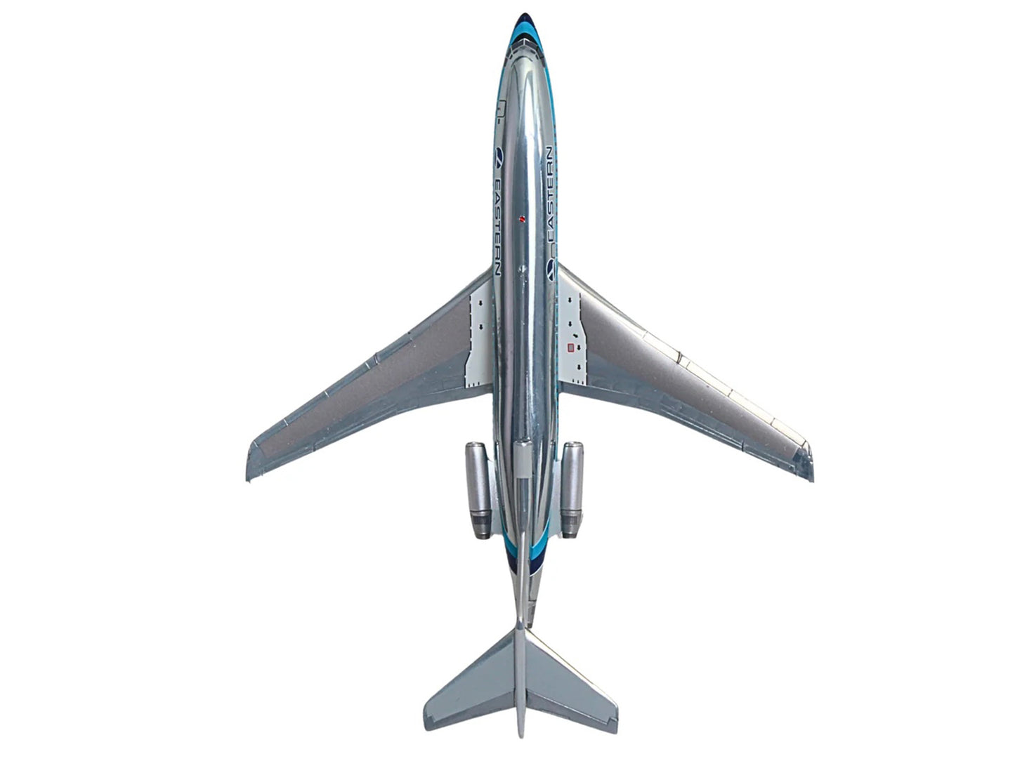 Boeing 727-100 Commercial Aircraft "Eastern Air Lines" (N8120N) Silver with Blue Stripes "Gemini 200" Series 1/200 Diecast Model Airplane by GeminiJets