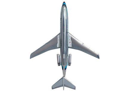 Boeing 727-100 Commercial Aircraft "Eastern Air Lines" (N8120N) Silver with Blue Stripes "Gemini 200" Series 1/200 Diecast Model Airplane by GeminiJets