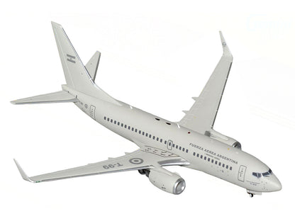 Boeing 737-700 Transport Aircraft "Fuerza Aerea Argentina (Air Force)" (T-99) Gray "Gemini 200" Series 1/200 Diecast Model Airplane by GeminiJets-DiecastModeler.com
