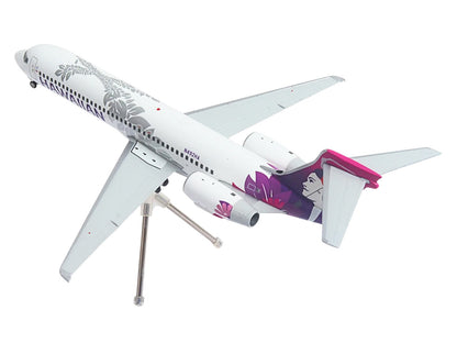 Boeing 717-200 Commercial Aircraft "Hawaiian Airlines" (N492HA) White with Purple Tail Graphics "Gemini 200" Series 1/200 Diecast Model Airplane by GeminiJets