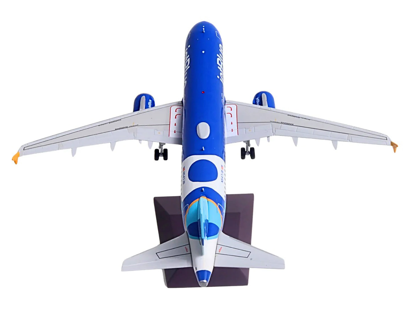 Airbus A320 Commercial Aircraft "JetBlue Airways - Forever Blue" (N547JB) Blue with Graphics "Gemini 200" Series 1/200 Diecast Model Airplane by GeminiJets