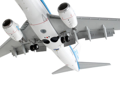 Boeing 737-700 Commercial Aircraft with Flaps Down "KLM Royal Dutch Airlines" Blue with White Tail "Gemini 200" Series 1/200 Diecast Model Airplane by GeminiJets-DiecastModeler.com