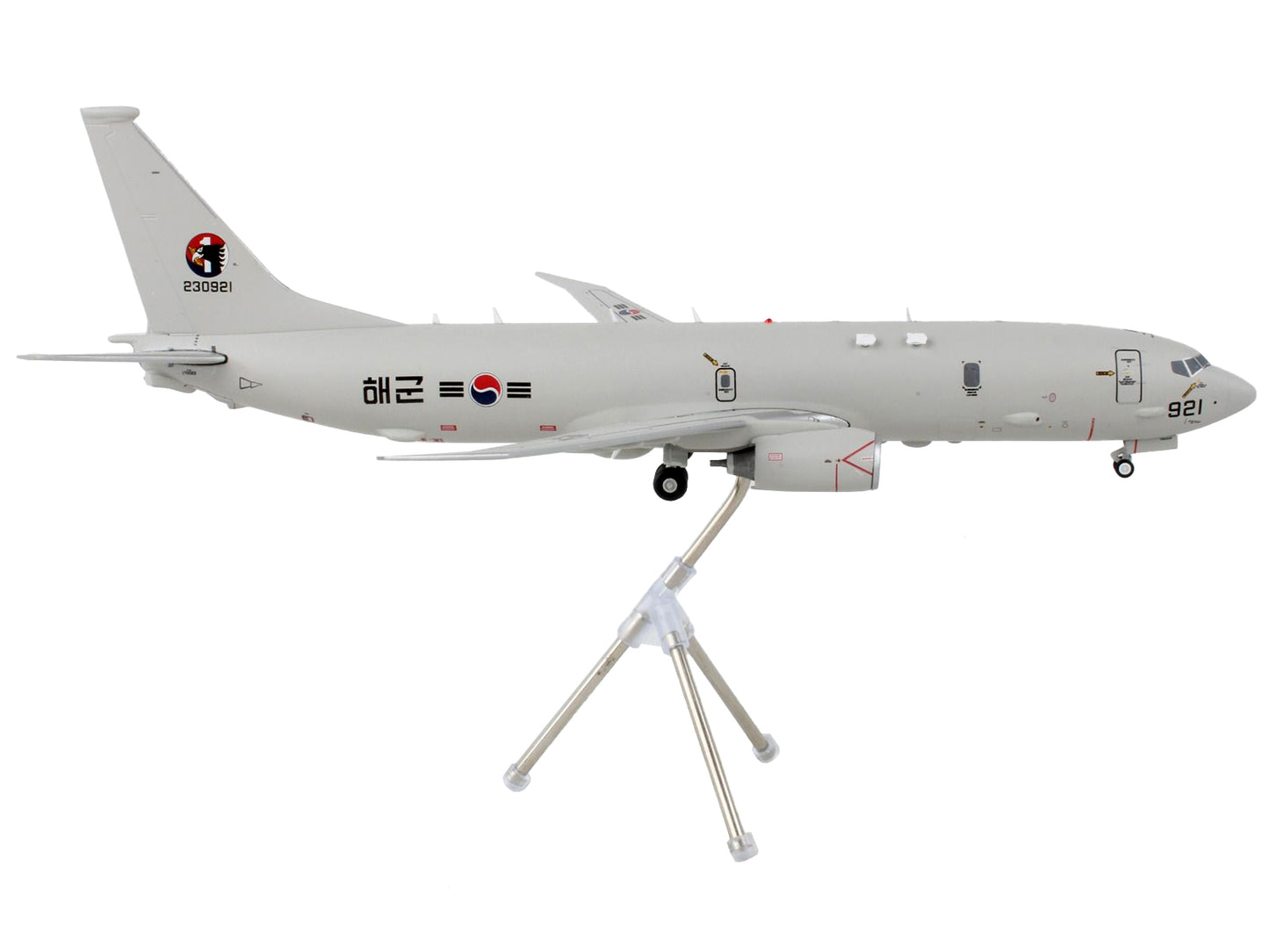 Boeing P-8 Poseidon Patrol Aircraft "Republic of Korea Air Force" Gray "Gemini 200" Series 1/200 Diecast Model Airplane by GeminiJets-DiecastModeler.com