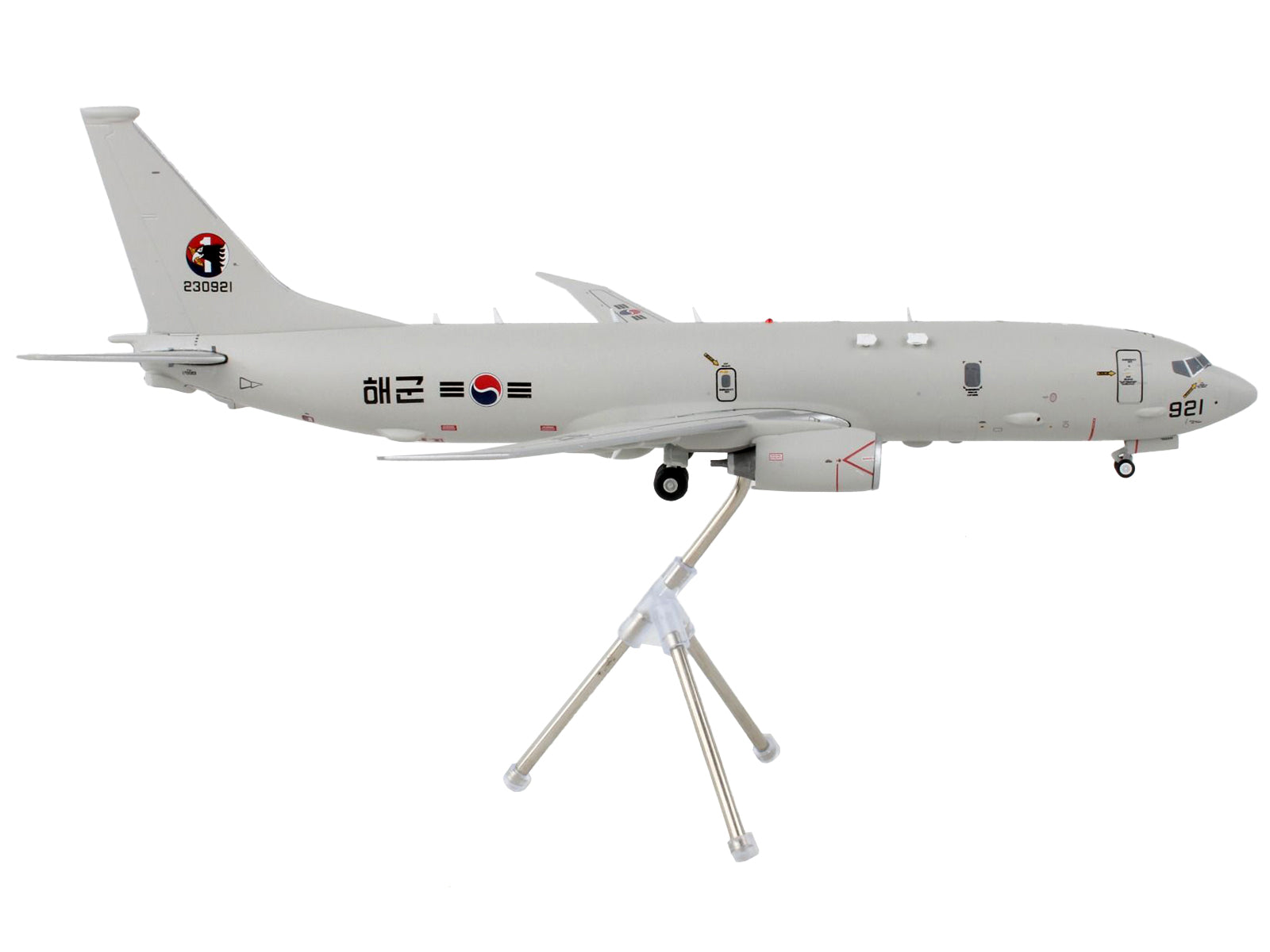 Boeing P-8 Poseidon Patrol Aircraft "Republic of Korea Air Force" Gray "Gemini 200" Series 1/200 Diecast Model Airplane by GeminiJets-DiecastModeler.com