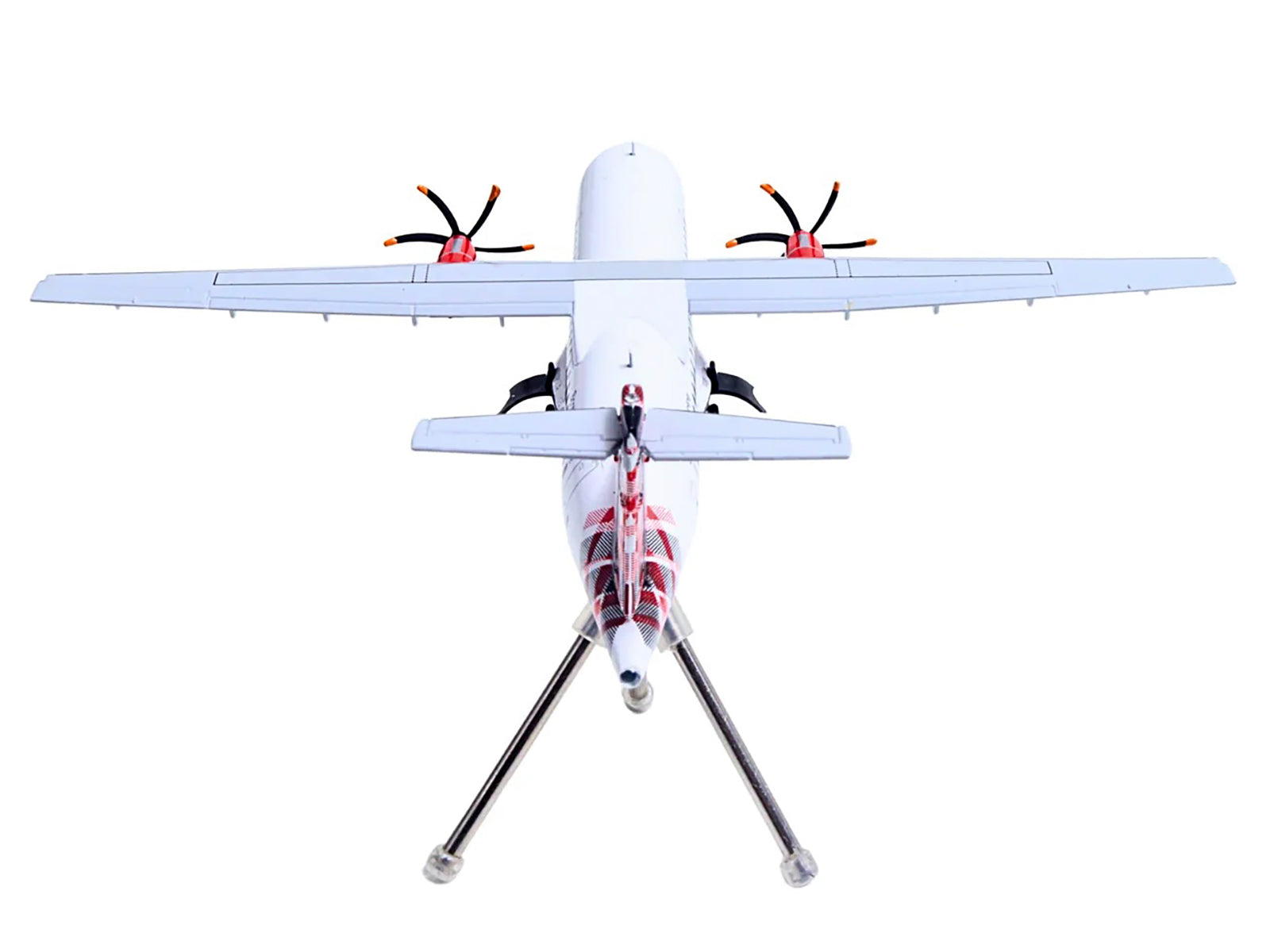 ATR 72-600 Commercial Aircraft "Loganair - Scotland's Airline" (G-LMTE) White with Red Plaid Tail "Gemini 200" Series 1/200 Diecast Model Airplane by GeminiJets-DiecastModeler.com