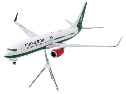 Boeing 737-800 Commercial Aircraft "Mexicana" (XA-ASM) White with Green Stripes "Gemini 200" Series 1/200 Diecast Model Airplane by GeminiJets-DiecastModeler.com