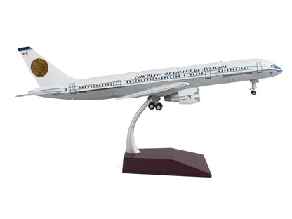 Boeing 757-200 Commercial Aircraft "Mexicana Retro Livery" (N380RM) White with Tail Graphics "Gemini 200" Series 1/200 Diecast Model Airplane by GeminiJets