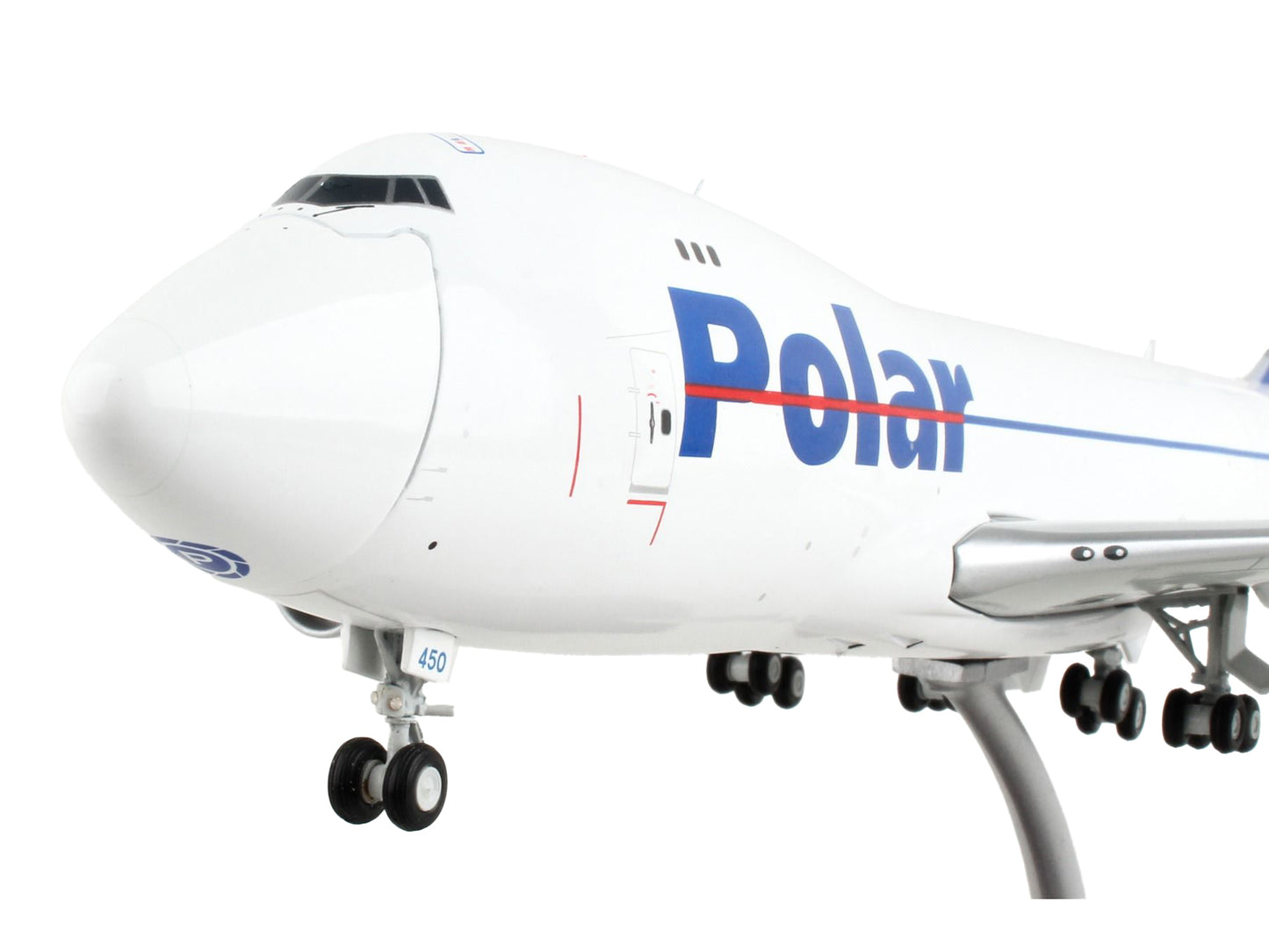 Boeing 747-400F Commercial Aircraft "Polar Air Cargo" White with Blue Tail "Gemini 200 - Interactive" Series 1/200 Diecast Model Airplane by GeminiJets-DiecastModeler.com