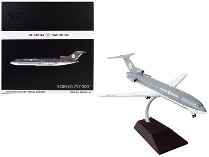 Boeing 727-200 Commercial Aircraft "Guardia Nacional (Mexican National Guard)" (XC-NPF) Gray and White "Gemini 200" Series 1/200 Diecast Model Airplane by GeminiJets-DiecastModeler.com