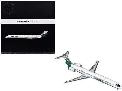 McDonnell Douglas MD-90 Commercial Aircraft "Reno Air" (N905RA) White with Green Tail "Gemini 200" Series 1/200 Diecast Model Airplane by GeminiJets