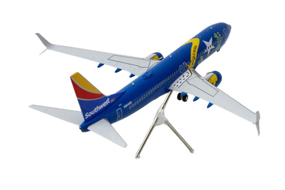 Boeing 737-800 Commercial Aircraft "Southwest Airlines - Nevada One" (N8646B) Blue with Tail Stripes "Gemini 200" Series 1/200 Diecast Model Airplane by GeminiJets-DiecastModeler.com