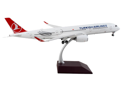 Airbus A350-900 Commercial Aircraft "Turkish Airlines" White with Red Tail "Gemini 200" Series 1/200 Diecast Model Airplane by GeminiJets-DiecastModeler.com