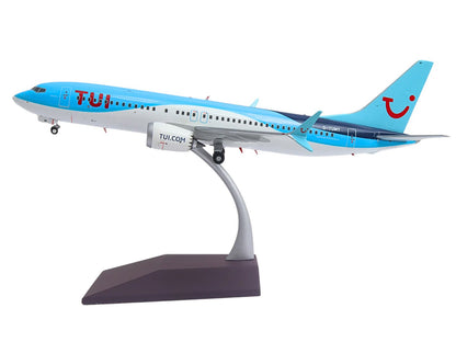 Boeing 737 MAX 8 Commercial Aircraft "TUI Airways" (G-TUMY) Blue and White "Gemini 200" Series 1/200 Diecast Model Airplane by GeminiJets