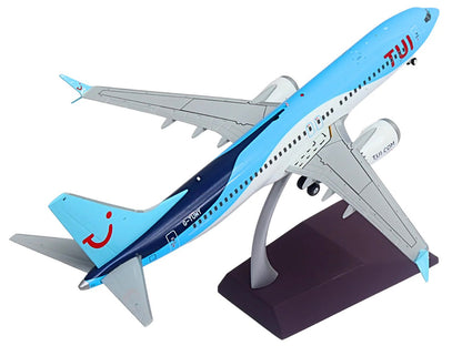 Boeing 737 MAX 8 Commercial Aircraft "TUI Airways" (G-TUMY) Blue and White "Gemini 200" Series 1/200 Diecast Model Airplane by GeminiJets